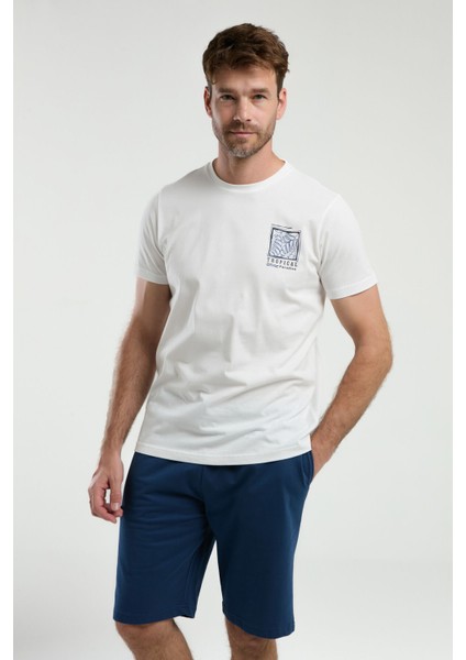 Erkek Beyaz Bermuda Takım modelleri