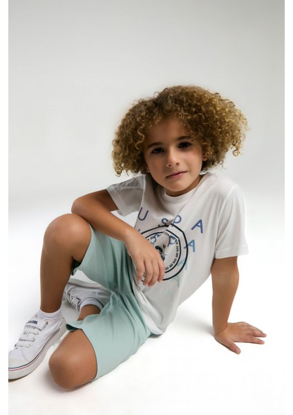 U.S. Polo Assn.. Erkek Çocuk Beyaz Bermuda Takım fiyatları