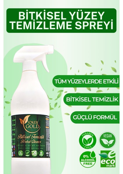 Çok Amaçlı Bitkisel Temizleyici Tüm Yüzeylerde Etkili Leke Çıkarıcı 1 lt