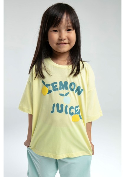 Kız Çocuk Sarı Bermuda Takım fiyatları