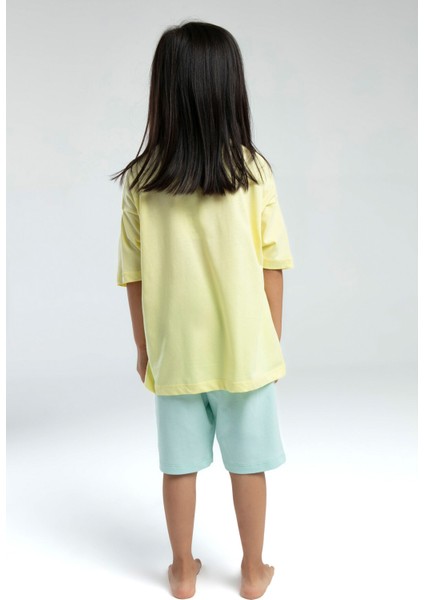 Kız Çocuk Sarı Bermuda Takım indirimleri