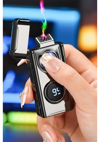 K17 USB Şarjlı 2 Arc Alevsiz Çakmak -New Style