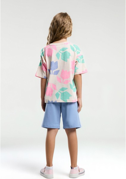 Kız Çocuk Turuncu Bermuda Takım indirimleri