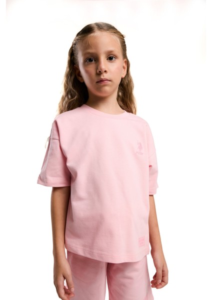 Kız Çocuk Turuncu Bermuda Takım modelleri