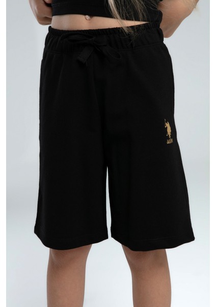 Kız Çocuk Siyah Bermuda Takım modelleri