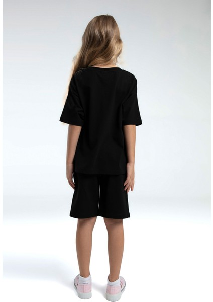Kız Çocuk Siyah Bermuda Takım fırsatları