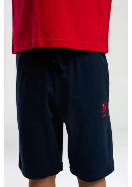 Erkek Çocuk Kırmızı Bermuda Takım modelleri