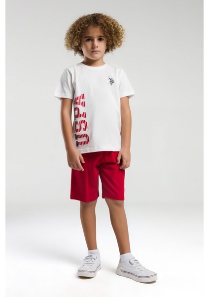 Erkek Çocuk Beyaz Bermuda Takım modelleri