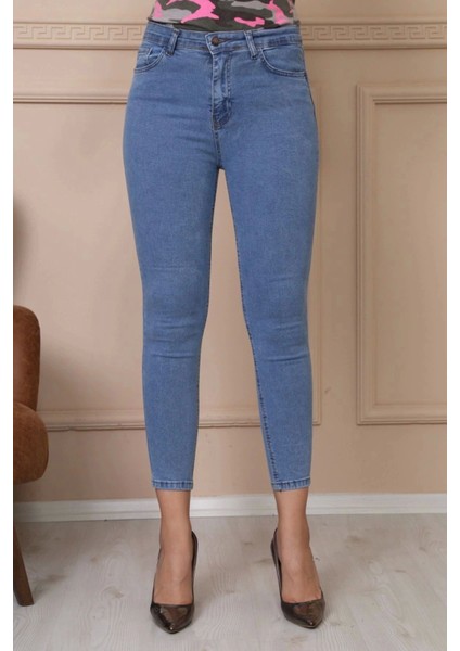 Cepli Skinny Jean Açık Mavi