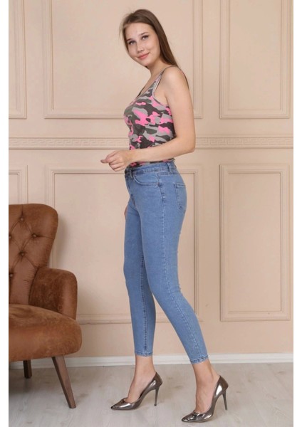 Cepli Skinny Jean Açık Mavi