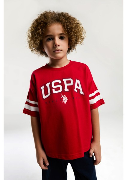 Erkek Çocuk Kırmızı Bermuda Takım