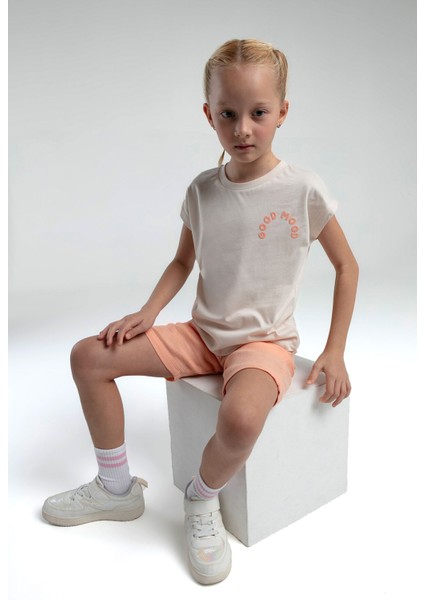 Kız Çocuk Krem Bermuda Takım fiyatları