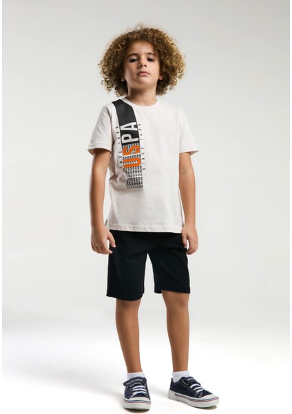 Erkek Çocuk Krem Bermuda Takım modelleri