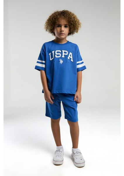 U.S. Polo Assn.. Erkek Çocuk Mavi Bermuda Takım fırsatları