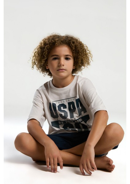 Erkek Çocuk Krem Bermuda Takım modelleri