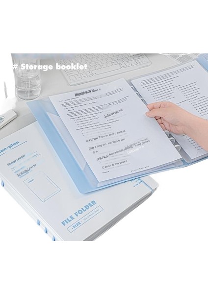 Tokalı Gevşek Yapraklı Klasör, Şeffaf Sayfa Bilgileri Test Kağıdı Saklama Alanı, Gevşek Yapraklı Bilgi Kitapçığı,klasör (Yurt Dışından) fırsatları