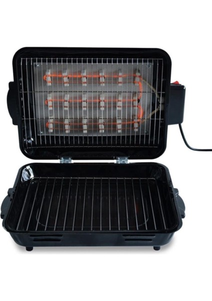 Tel Rezistanslı Elektrikli Emaye Izgara Mangal Barbekü Büyük Boy
