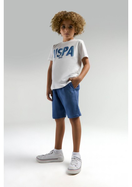 U.S. Polo Assn.. Erkek Çocuk Beyaz Bermuda Takım modelleri