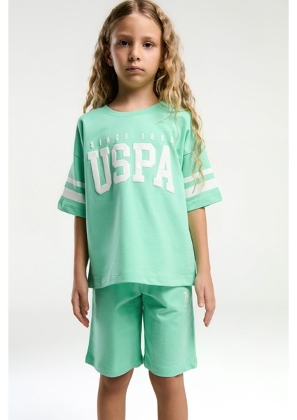 U.S. Polo Assn.. Kız Çocuk Kahverengi Bermuda Takım modelleri
