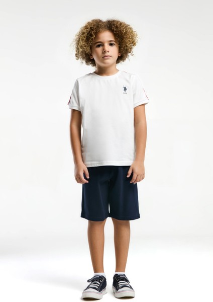 U.S. Polo Assn.. Erkek Çocuk Beyaz Bermuda Takım modelleri