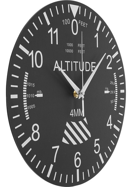 Altimetre Duvar Saati Takip Pilot Uçak Yükseklik Ölçümü Modern Saat Klasik Enstrüman Ev Dekoru (Yurt Dışından) fiyatları