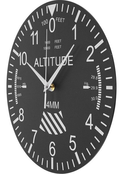Altimetre Duvar Saati Takip Pilot Uçak Yükseklik Ölçümü Modern Saat Klasik Enstrüman Ev Dekoru (Yurt Dışından) modelleri