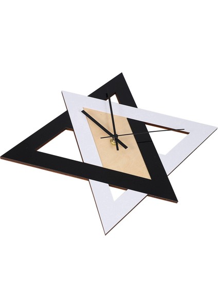 2x Nordic Kişilik Siyah Beyaz Duvar Saati Vintage Sessiz Minimalist Dekoratif (Yurt Dışından)