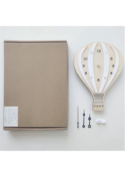 Sıcak Hava Balonu Şekilli Sessiz Duvar Dekor Saati Sanat Dekorları Ev Ofis Için Olmadan , Mavi (Yurt Dışından) fırsatları