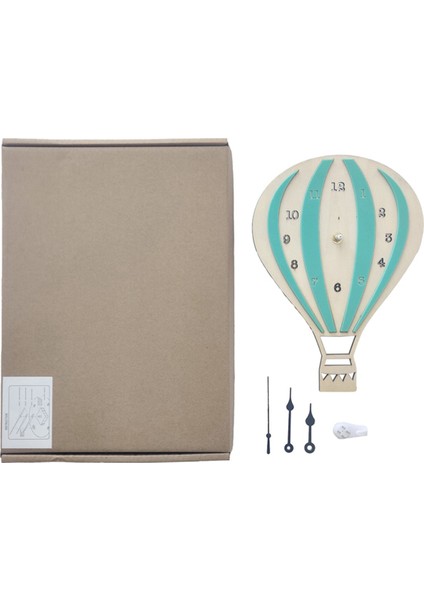 Sıcak Hava Balonu Şekilli Sessiz Duvar Dekor Saati Sanat Dekorları Ev Ofis Için Olmadan , Mavi (Yurt Dışından) indirimleri