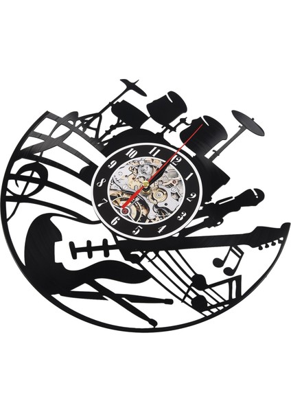Gitar Duvar Sanatı Saat Müzik Aleti Dekor Vinil Plak Hediye (Yurt Dışından) fiyatları