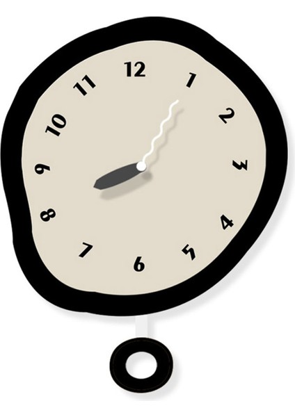 Iskandinav Minimalist Sessiz Duvar Saati Basit Oturma Odası Dekorasyonu Restoran Sanat Kişilik Saat (Yurt Dışından)