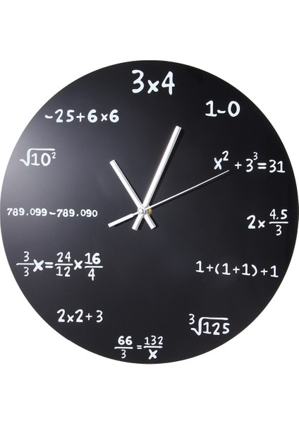 Duvar Saati Akrilik Matematik Formülü Saatleri Oturma Odası Ofis Ev Kendin Yap Dekorasyon Modern Tasarım (Yurt Dışından)
