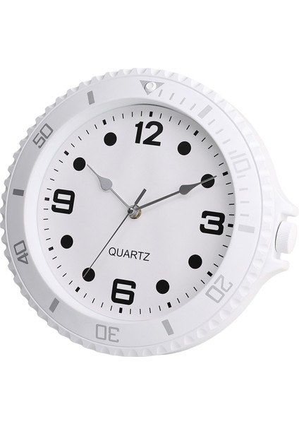 Duvar Saati Modern Tasarım Sessiz Kuvars Iğne Lüks Süpürme Ikinci Ev Beyaz (Yurt Dışından)