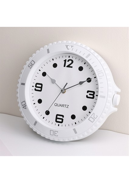 Duvar Saati Modern Tasarım Sessiz Kuvars Iğne Lüks Süpürme Ikinci Ev Beyaz (Yurt Dışından) indirimleri
