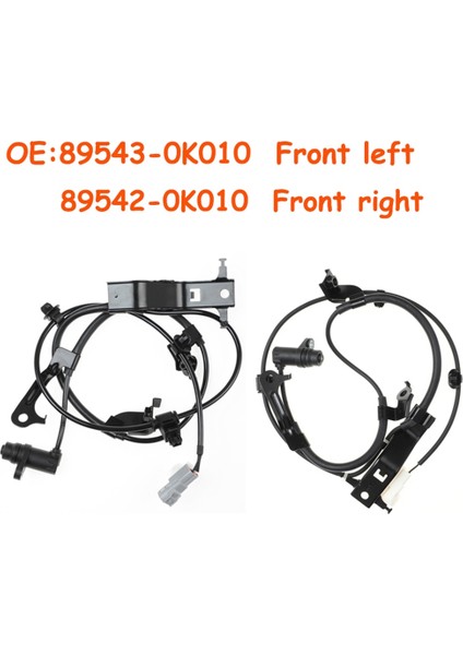 Araba 89542-0K010, Ön Sağ Abs Tekerlek Hız Sensörü 895420K010 İle Uyumlu (Yurt Dışından)