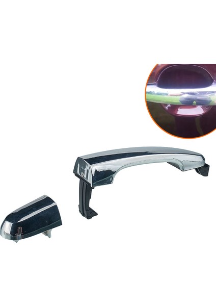 Dış Krom Kapı Kolu Ön Sağ Yolcu 826512P010 826522P030 Sorento 2011 - 2015 İle Uyumlu (Yurt Dışından)