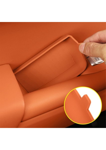 Araba Kapı Iç Kolu Kapı Kase Depolama Pedi Çizilmez Koruma Li Lixiang L7 L8 L9 2022 2023 (Krem-Beyaz) İle Uyumlu (Yurt Dışından)