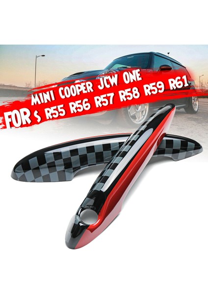 X Kapı Kolu Kapağı Kapağı Abs Mini Jcw One S R55 R56 R57 R58 R59 R61 İle Uyumlu (Yurt Dışından)