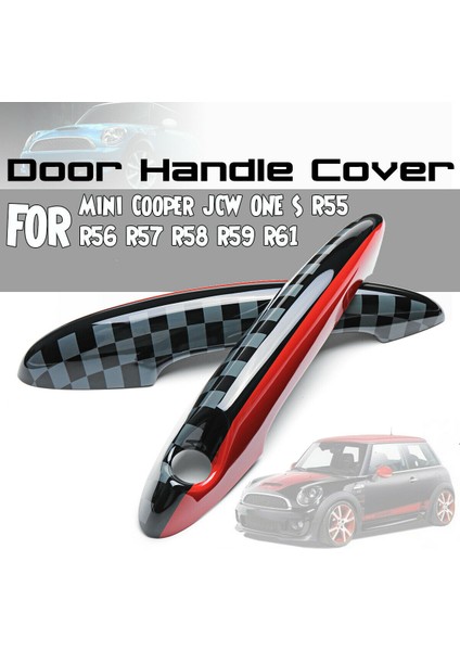 X Kapı Kolu Kapağı Kapağı Abs Mini Jcw One S R55 R56 R57 R58 R59 R61 İle Uyumlu (Yurt Dışından)