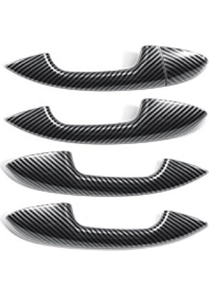 Adet Dış Kapı Kolu Trim Kapak Çıkartmaları İle Uyumlu - C/ E/Glc// A/B//Gls/Cla/Gla-Sınıfı Karbon Fiber (Yurt Dışından)