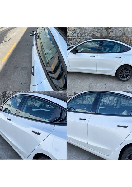 Araba Antifriz Etiket Kapı Yama Dekorasyon Kapak Kolu Koruyucu Kapak Kapı Kolları Model 3 Model Y İle Uyumlu (Yurt Dışından)