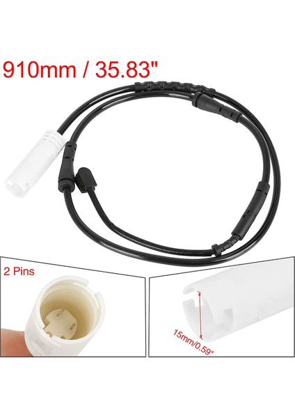 Ön + Arka Fren Balatası Aşınma Sensörünü Mını R60 R61 İle Uyumlu Set 34359804833 34359804834 Fren Endüksiyon Teli Değişimi (Yurt Dışından)
