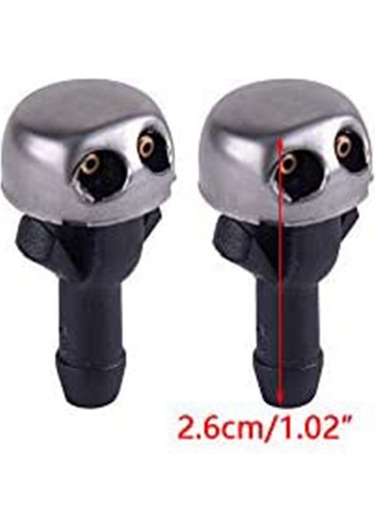2 Adet Ön Cam Yıkama Nozulu Su Püskürtme Jeti İle Uyumlu R107 W114 W115 230 240D 380 450 560 Sl 1078600147 (Yurt Dışından) modelleri