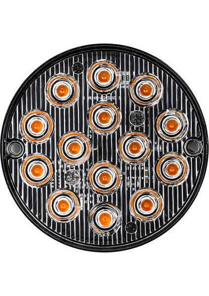 Adet 12-24V Araba Led Park Lambaları 14 Led Yuvarlak Yan Işık Flaş Vurgulamak Off-Road Atv Forklift Için Led Yan Işık Sis Lambası Kırmızı Işık (Yurt Dışından)
