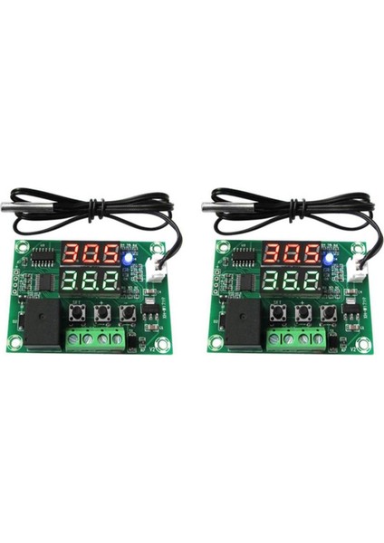 2X Dc12V Xh-W1219 Yüksek Kaliteli Ntc Sensör Anahtarı Regülatörü Sensör Modülü Sıcaklık Kontrol Cihazı Termostat (Yurt Dışından)