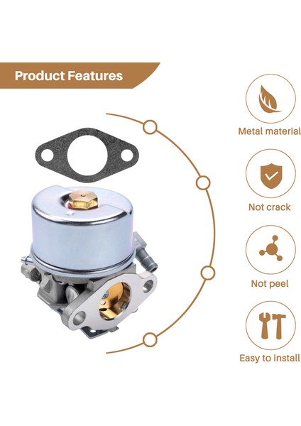 Karbüratör,Tecumseh 4Hp 5Hp Hsk50 Hs50 632107 632107A 640084B Kar Temizleme Makinesi Için Karbüratör Karbonhidrat (Yurt Dışından)