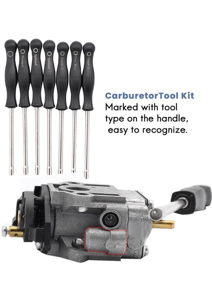 Karbüratör,11 Adet Karbüratör Ayarı Tornavida Alet Kiti Karbonhidrat Temizleme Iğneleri İle Fırçalar Ortak 2 Döngüsü Karbüratör Için Fit (Yurt Dışından)
