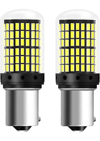 Adet Bau15S Ba15S 1156 P21W Led Canbus T20 W21W 7443 Led Ampul Araba Dönüş Sinyali Ters Park Freni Lambaları 6000K Beyaz 1 (Yurt Dışından)