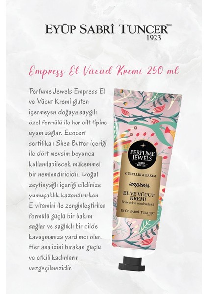 Krem The Empress, Argan Şampuan, Vücut Spreyi Splash Factor, Frambuaz Tonik ve Rosie