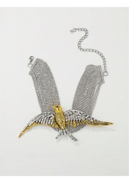 Gümüş Özel Tasarım Su Yolu Kuş Detaylı Choker Kolye fiyatları